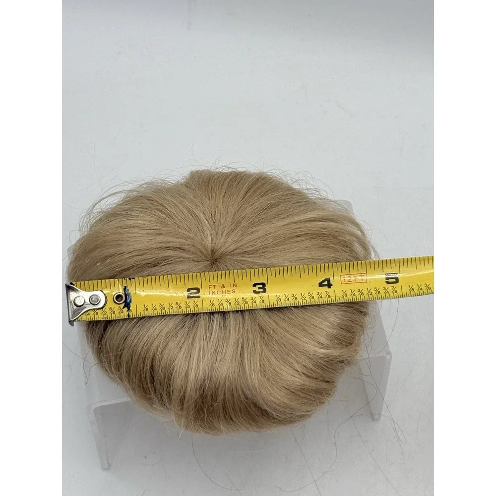 VTG 1950s Blonde Hair Bun Hairpiece Chignon Wig Topper Updo Rockabilly